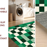 Chic Textured Retro Checker Motif(Green)