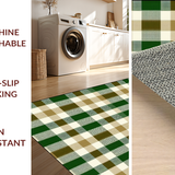 Trendy Green and Beige Checkered Look(Beige)