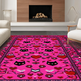 Vibrant Pink and Black Contrast(Pink)