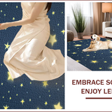 Ultra Soft Area Rug, Non Slip, Stain Resistant, Washable Area Rugs for Living Room, Bedroom, Star Pattern Baby Nursery Rectangular Carpet(Blue)
