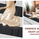 Ultra Soft Area Rug, Non Slip, Stain Resistant, Washable Area Rugs for Living Room, Bedroom, Stylish High-Contrast Patterned Piece(Black)