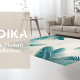 Luxurious Aqua Floral Design(Blue)