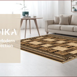Ultra Soft Area Rug, Non Slip, Stain Resistant, Washable Area Rugs for Living Room, Bedroom, Rustic Cowhide Living Room Accent(Beige) - ODIKA
