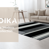 Ultra Soft Area Rug, Non Slip, Stain Resistant, Washable Area Rugs for Living Room, Bedroom, Stylish Coastal Reversible Rug Design(Gray)