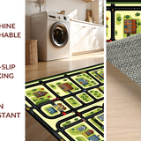 Ultra Soft Area Rug, Non Slip, Stain Resistant, Washable Area Rugs for Living Room, Bedroom, Charming Adventure Playground Aesthetic(Brown)
