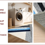 Ultra Soft Area Rug, Non Slip, Stain Resistant, Washable Area Rugs for Living Room, Bedroom, Abstract Ultra-Thin Geometric(Gray)