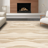 Contemporary Ogee Patterned Accent(Beige)