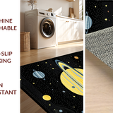 Ultra Soft Area Rug, Non Slip, Stain Resistant, Washable Area Rugs for Living Room, Bedroom, Striking Interstellar Color Palette(Yellow)