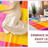 Eclectic Colorful Stripe Motif(Yellow)