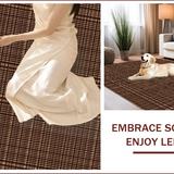 Ultra Soft Area Rug, Non Slip, Stain Resistant, Washable Area Rugs for Living Room, Bedroom, Tiger Skin Pattern(Brown)