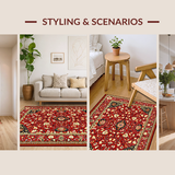 Chic Modern Abstract Floral(Red)