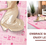 Ultra Soft Area Rug, Non Slip, Stain Resistant, Washable Area Rugs for Living Room, Bedroom, Vibrant Child-friendly Graphic Display(Pink)