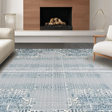 Ultra Soft Area Rug, Non Slip, Stain Resistant, Washable Area Rugs for Living Room, Bedroom, Chic Modern Animal Print(Blue)