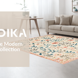 Stylish Teal and Salmon Blend(Ivory)