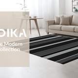 Rustic Black and White Geometric Appeal(Black)
