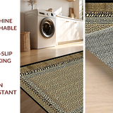 Ultra Soft Area Rug, Non Slip, Stain Resistant, Washable Area Rugs for Living Room, Bedroom, Lively Urban Safari Style(Brown)