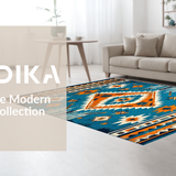 Contemporary Ethnic Motif Flourish(Blue)