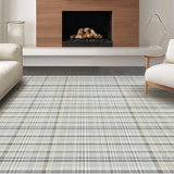 Chic Subtle Tartan Print Style(Beige)