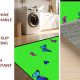 Delicate Leafy Green Butterfly Aesthetic(Green)