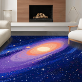 Futuristic Outer Space Motif(Blue)