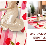 Whimsical Cherry Blossom Motif(Red)