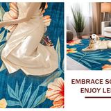 Lively High Low Pile Design(Blue)