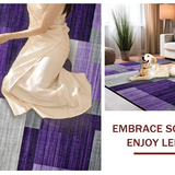 Ultra Soft Area Rug, Non Slip, Stain Resistant, Washable Area Rugs for Living Room, Bedroom, Sleek Ultra-Soft Sophisticated Touch(Purple)