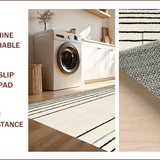 Contemporary Geometric Stripe Elegance(Beige)