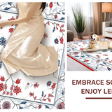 Vibrant Seasonal Feathered Design(White)