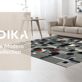 Ultra Soft Area Rug, Non Slip, Stain Resistant, Washable Area Rugs for Living Room, Bedroom, Artistic Black and White Zebra Theme(Gray)