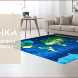 Contemporary Earthy Geometric Visual(Blue)