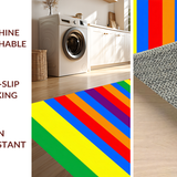 Bright Colorful Geometric Play Surface(Red)