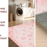 Ultra Soft Area Rug, Non Slip, Stain Resistant, Washable Area Rugs for Living Room, Bedroom, Chic Blush Shaggy Texture(Pink)