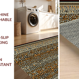 Ultra Soft Area Rug, Non Slip, Stain Resistant, Washable Area Rugs for Living Room, Bedroom, Contemporary Khaki Wildlife Influence(Brown)