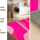 Ultra Soft Area Rug, Non Slip, Stain Resistant, Washable Area Rugs for Living Room, Bedroom, Wildlife Chic Animal Print(Pink)
