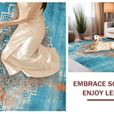 Striking Vibrant Patchwork Elements(Blue)