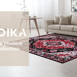 Luxurious Black Abstract Design(Red)