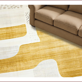 Ultra Soft Area Rug, Non Slip, Stain Resistant, Washable Area Rugs for Living Room, Bedroom, Stylish Earthy Animal Silhouette(Gold)