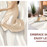 Elegant Cream Geometric Waves(Beige)