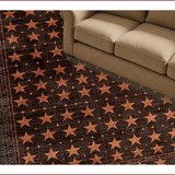 Ultra Soft Area Rug, Non Slip, Stain Resistant, Washable Area Rugs for Living Room, Bedroom, Warm Brown Textured Pattern(Brown)