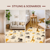 Earthy Tones with Cute Creatures(Beige)
