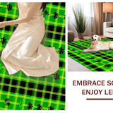 Elegant Green and Black Geometric(Green)