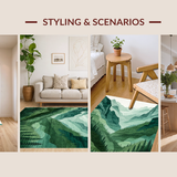 Cozy Greenery Watercolor Entrance(Green)