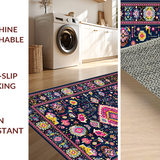 Sophisticated Oushak Inspired Aesthetic(Blue)