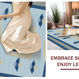 Ultra Soft Area Rug, Non Slip, Stain Resistant, Washable Area Rugs for Living Room, Bedroom, Bright Oceanic Color Palette(Blue)