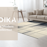 Contemporary White Patterned Surface(Beige)