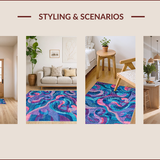 Dynamic Colorful Abstract Motif(Blue)