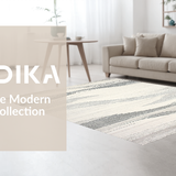 Striking Grey and Cream Shapes(Ivory)