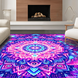 Striking UV Reactive Circular Art(Purple)