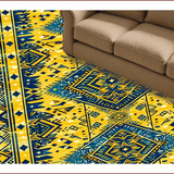 Ultra Soft Area Rug, Non Slip, Stain Resistant, Washable Area Rugs for Living Room, Bedroom, Geometric Boho Yellow Living Room Non-Slip Rug(Yellow)